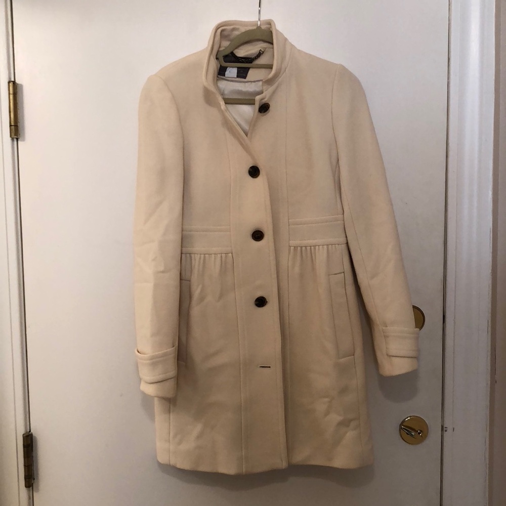 White J. Crew coat